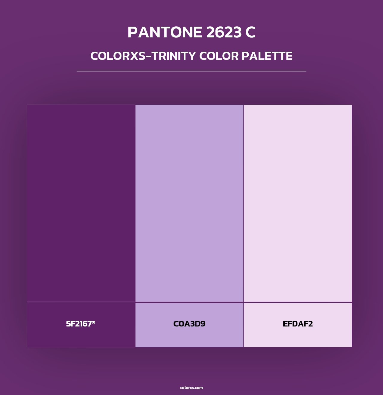 PANTONE 2623 C - Colorxs Trinity Palette