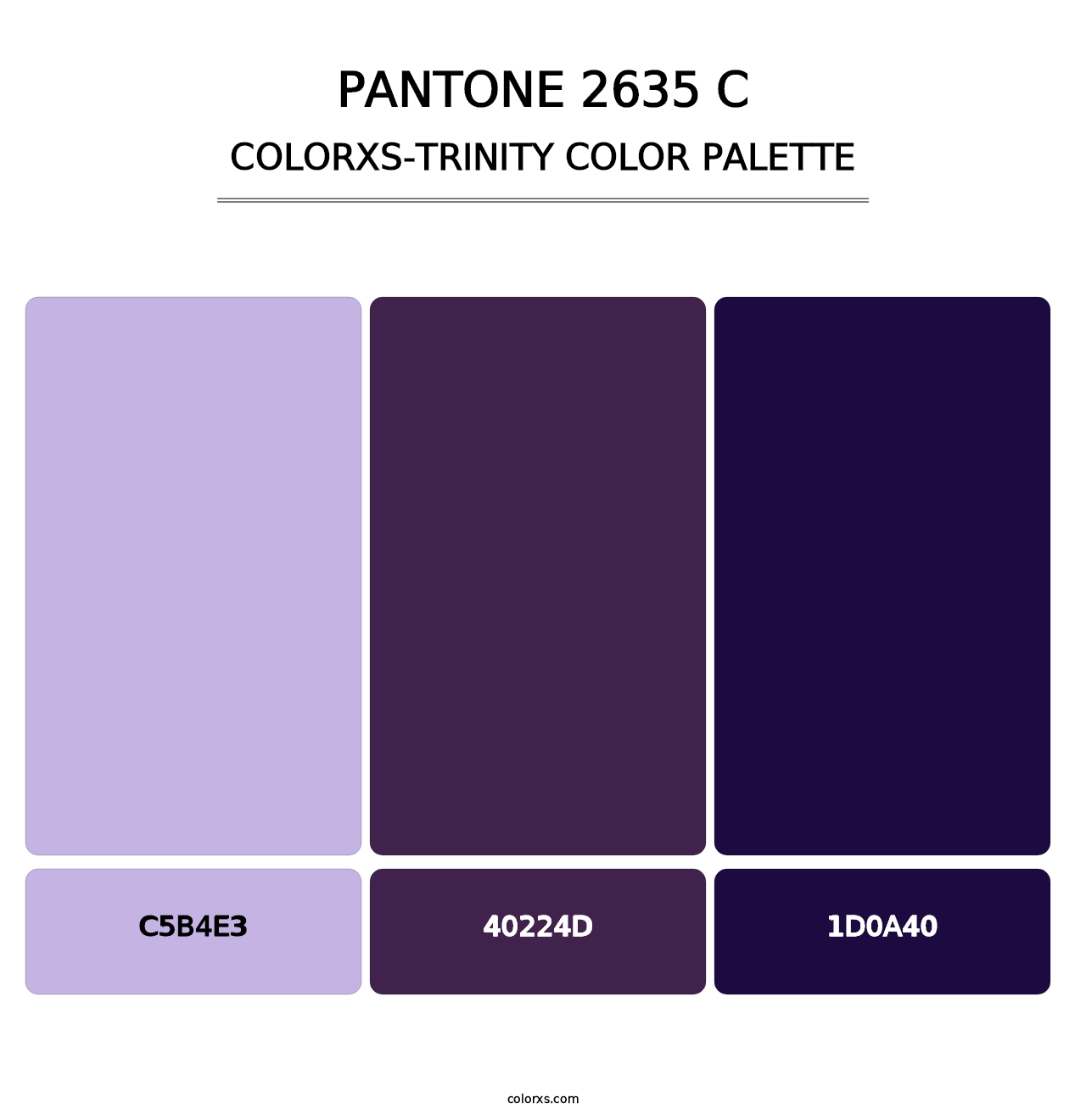 PANTONE 2635 C - Colorxs Trinity Palette