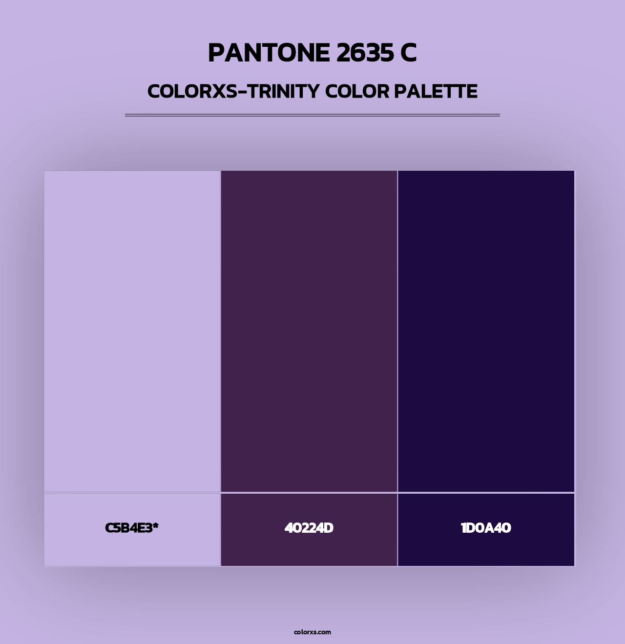 PANTONE 2635 C - Colorxs Trinity Palette