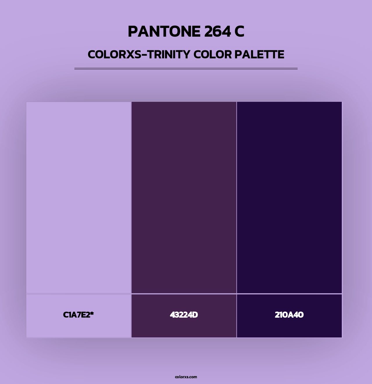 PANTONE 264 C - Colorxs Trinity Palette