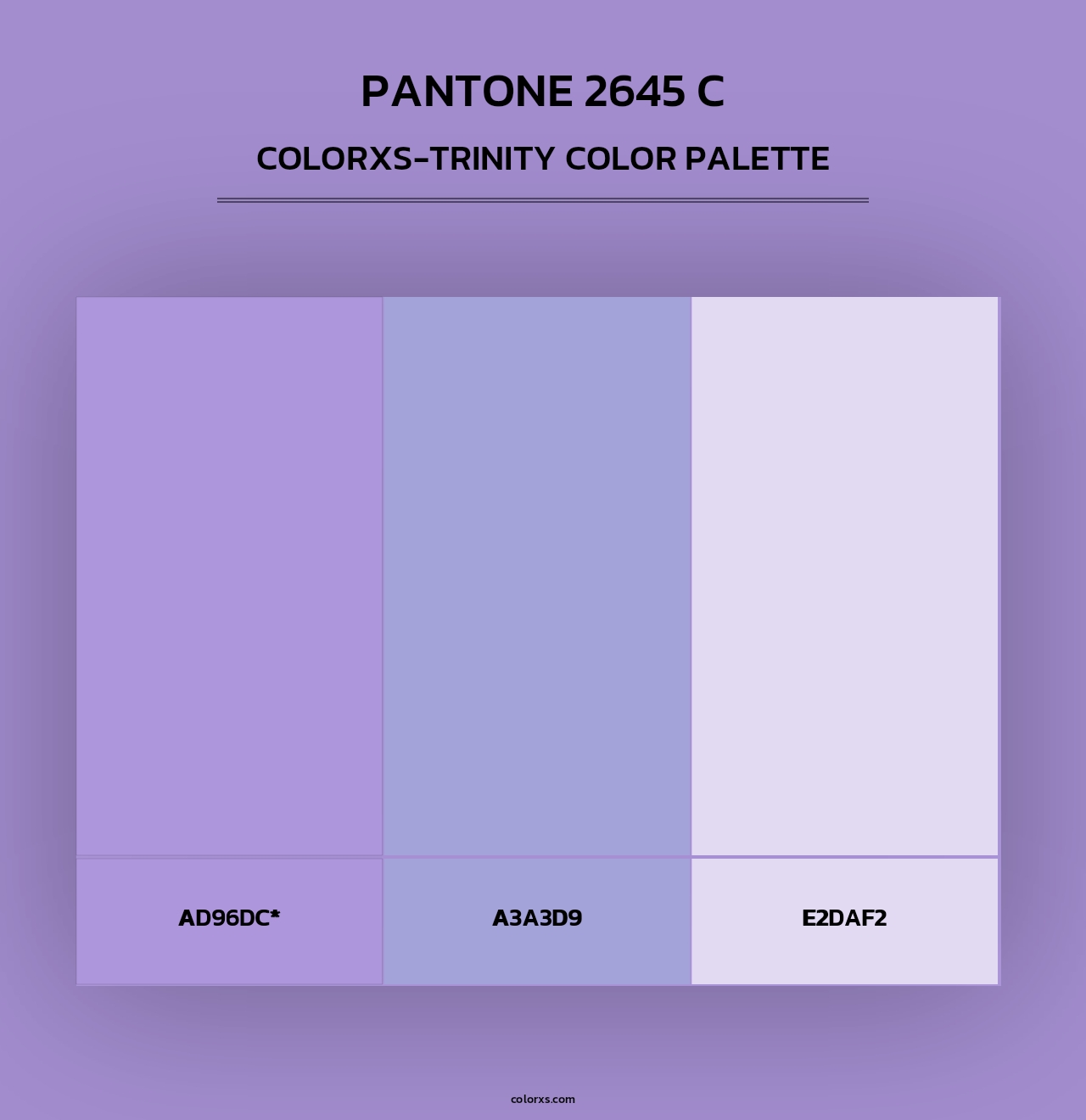 PANTONE 2645 C - Colorxs Trinity Palette