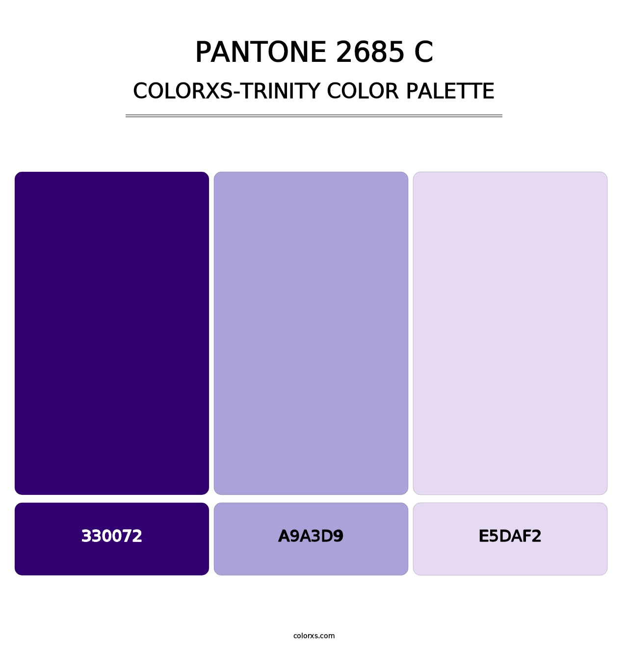 PANTONE 2685 C - Colorxs Trinity Palette