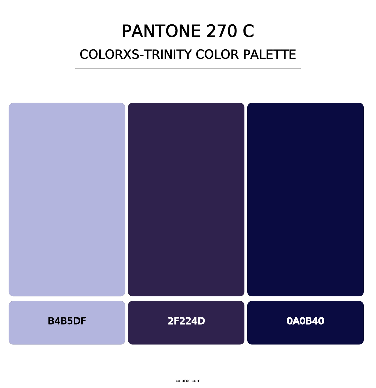 PANTONE 270 C - Colorxs Trinity Palette
