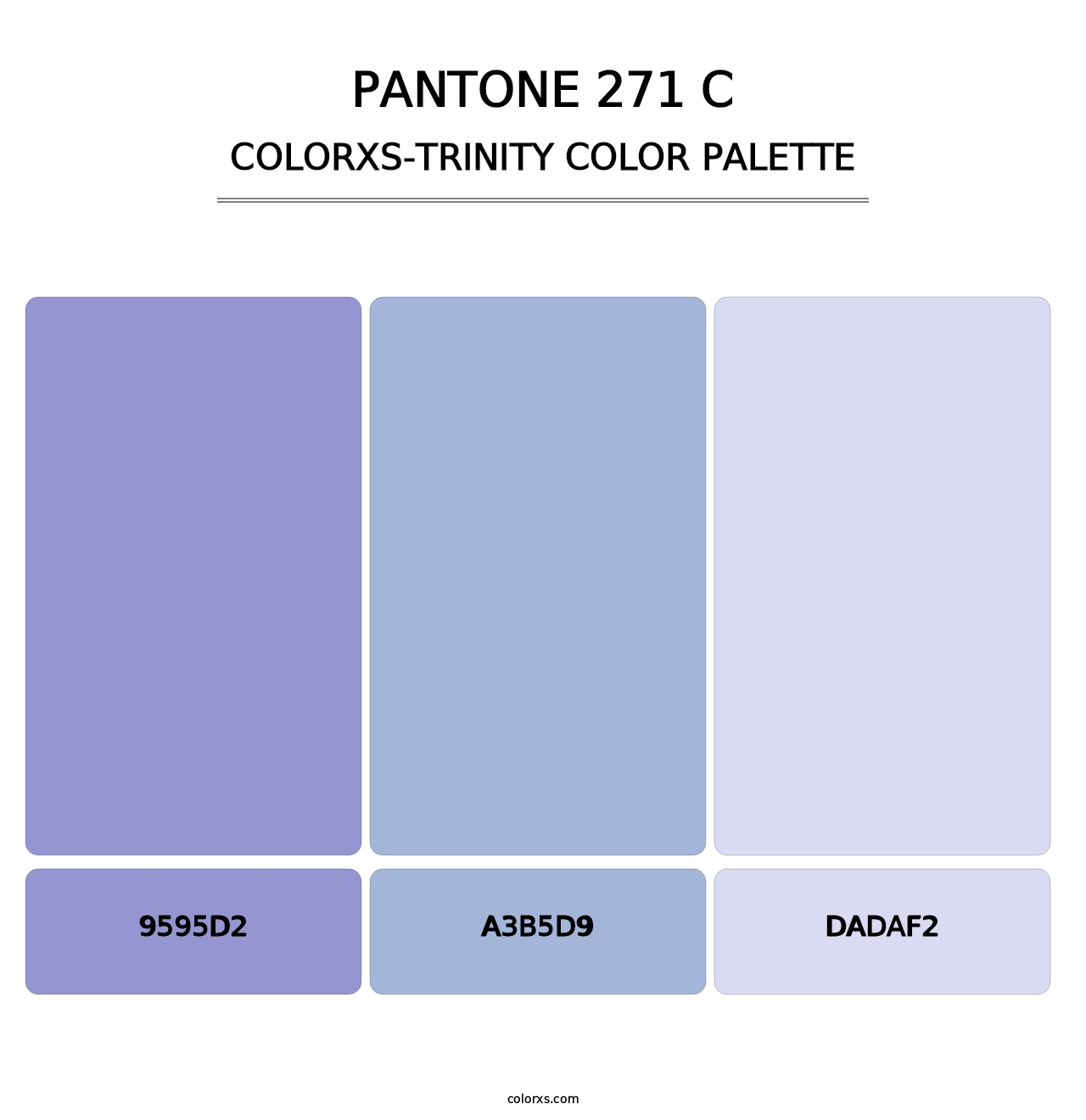 PANTONE 271 C - Colorxs Trinity Palette