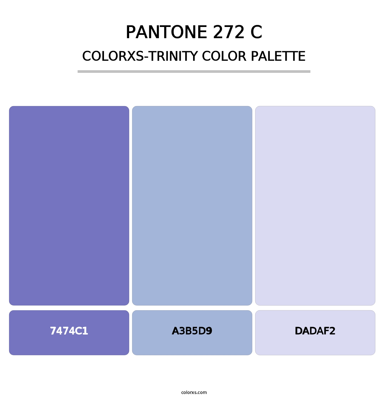 PANTONE 272 C - Colorxs Trinity Palette