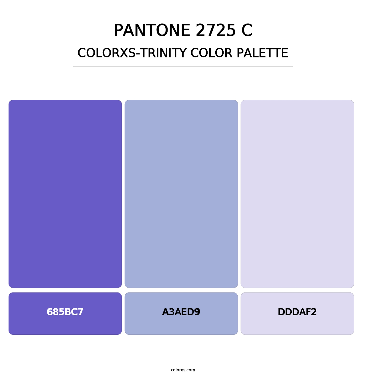 PANTONE 2725 C - Colorxs Trinity Palette