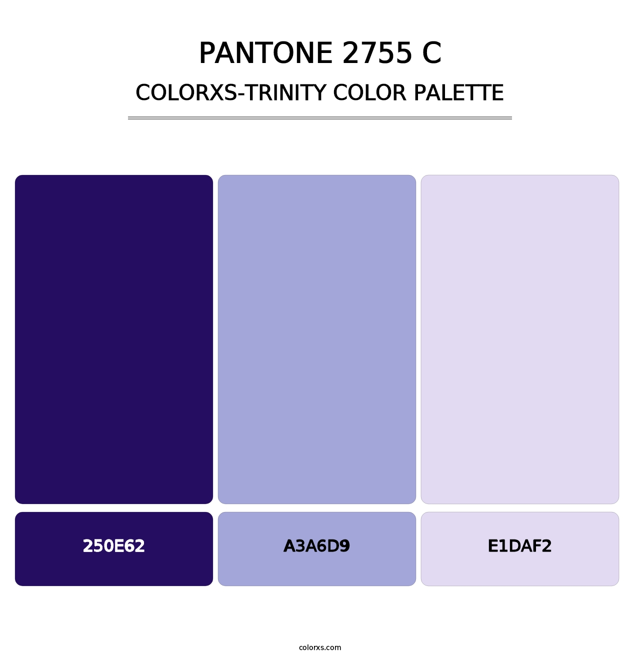 PANTONE 2755 C - Colorxs Trinity Palette