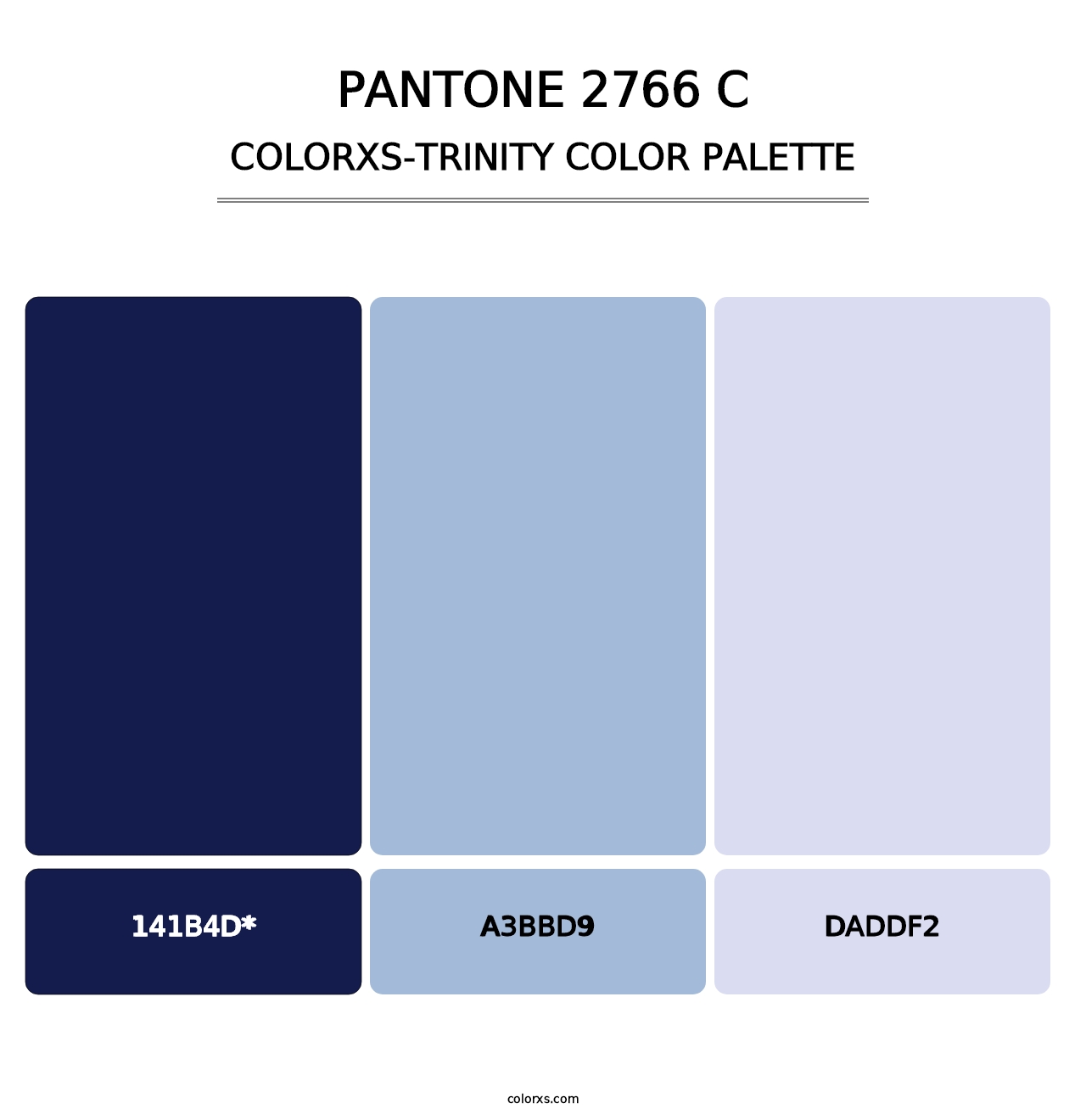 PANTONE 2766 C - Colorxs Trinity Palette