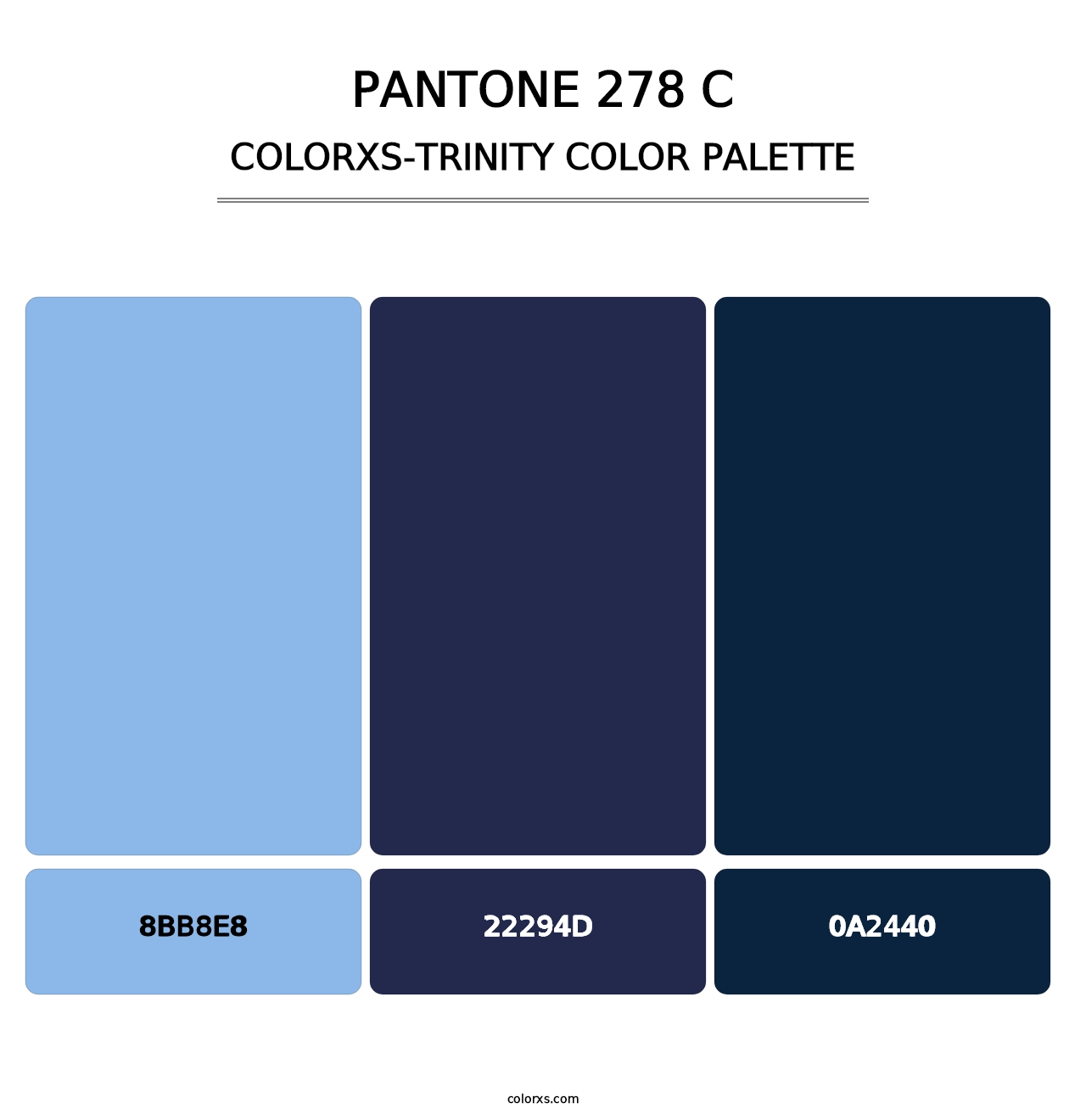 PANTONE 278 C - Colorxs Trinity Palette