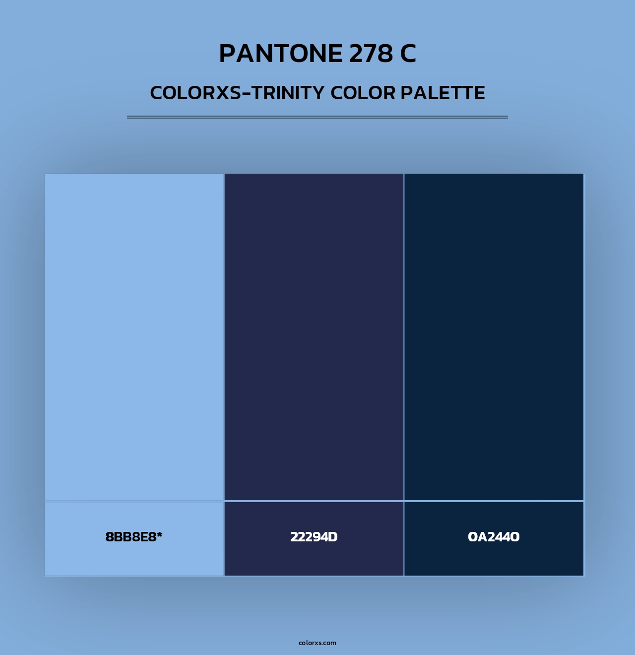 PANTONE 278 C - Colorxs Trinity Palette