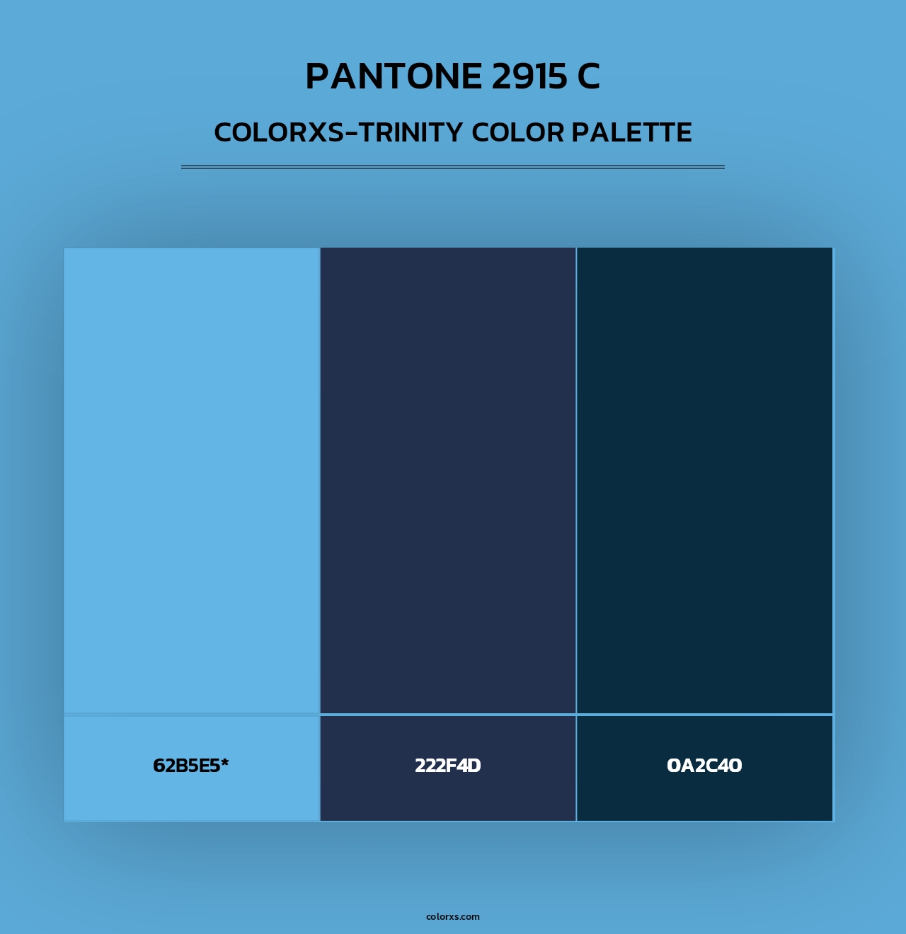 PANTONE 2915 C - Colorxs Trinity Palette