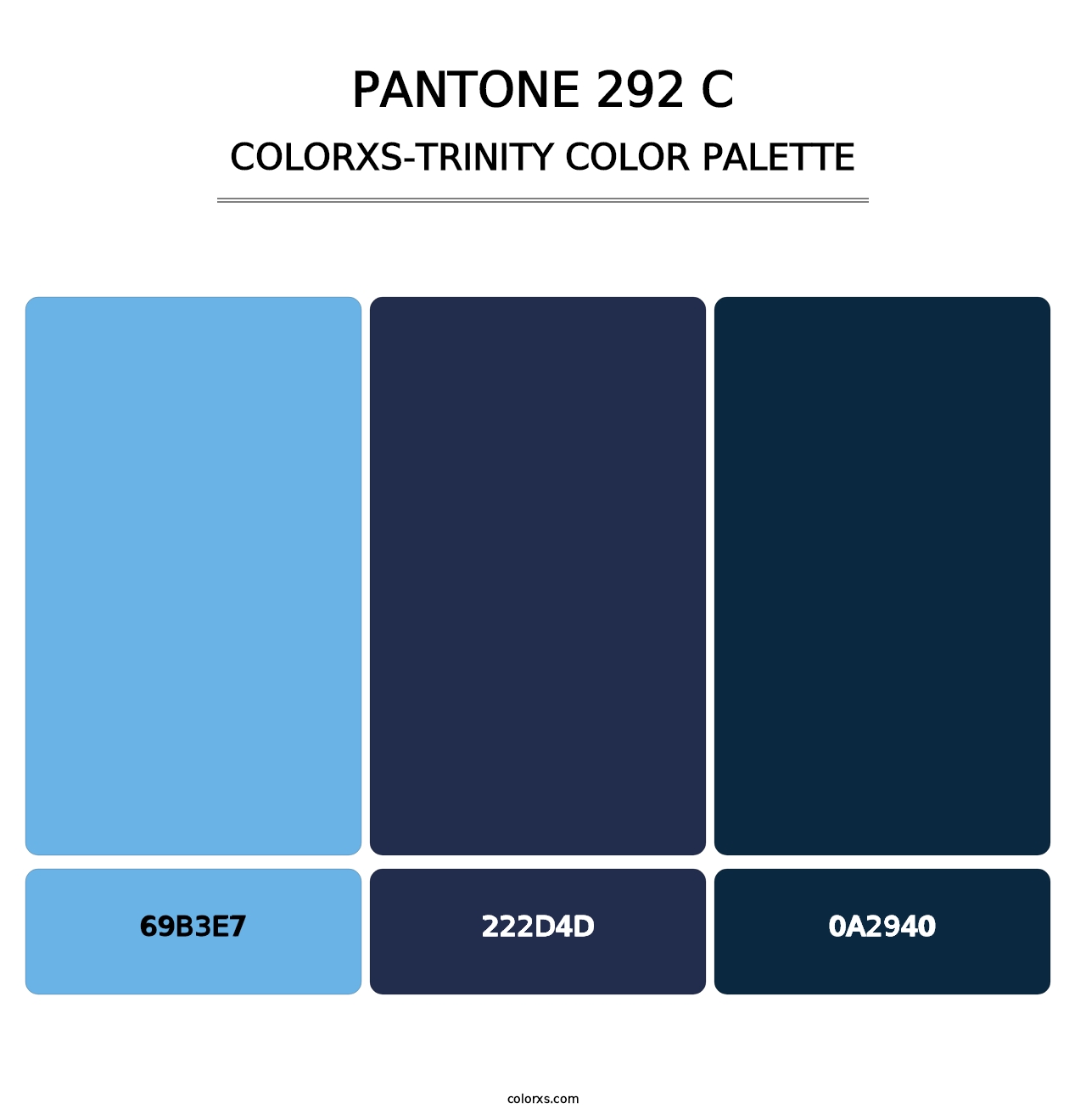 PANTONE 292 C - Colorxs Trinity Palette