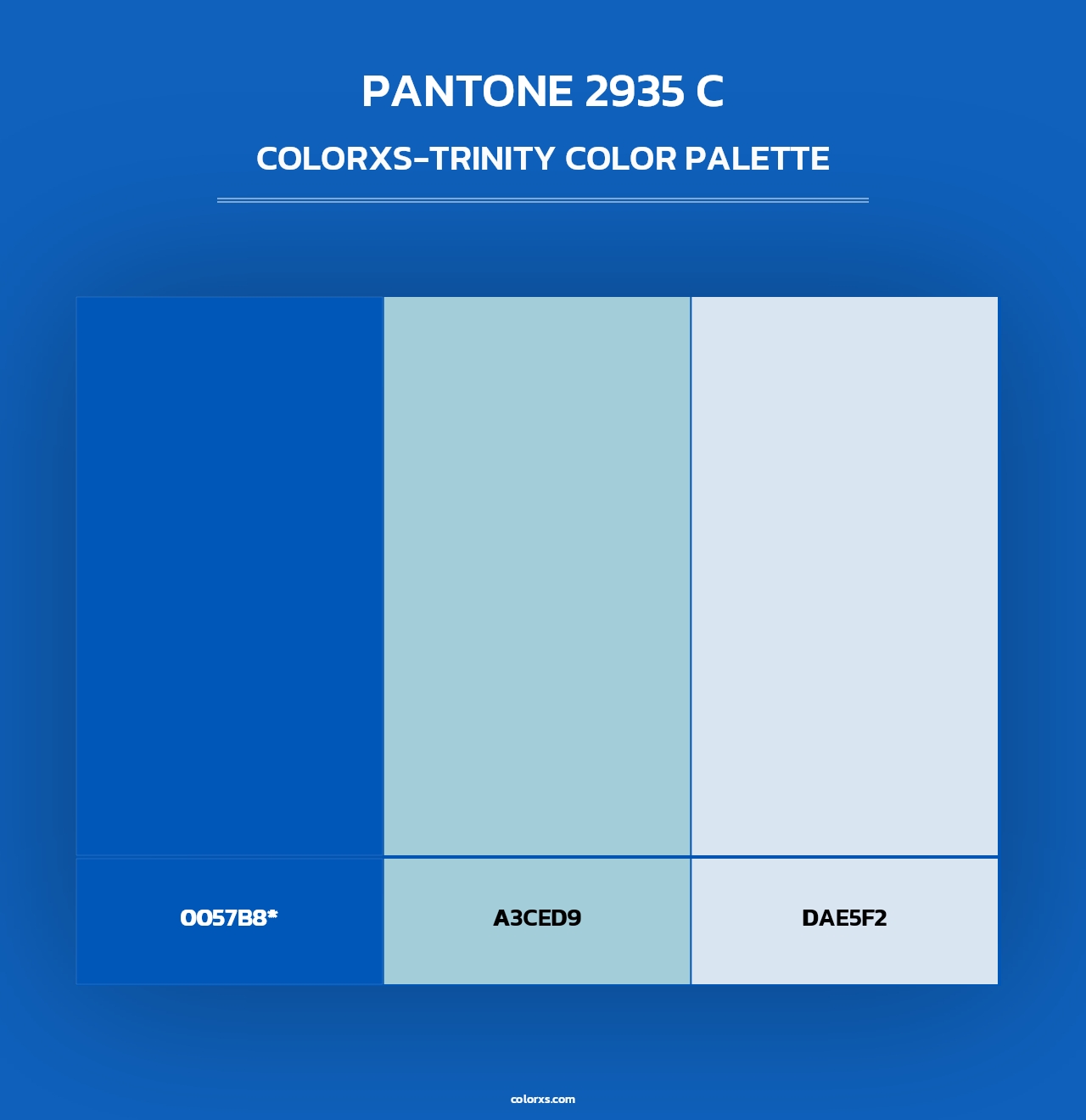 PANTONE 2935 C - Colorxs Trinity Palette