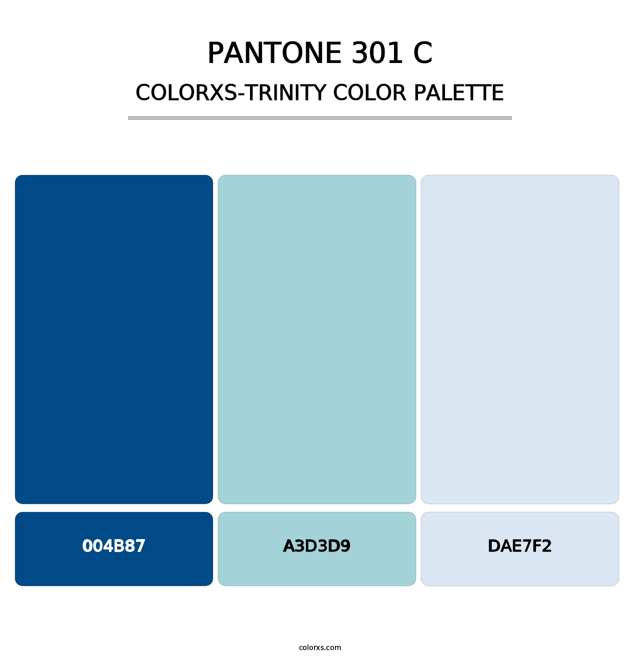 PANTONE 301 C - Colorxs Trinity Palette