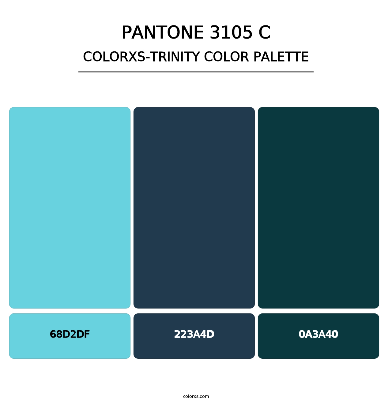 PANTONE 3105 C - Colorxs Trinity Palette