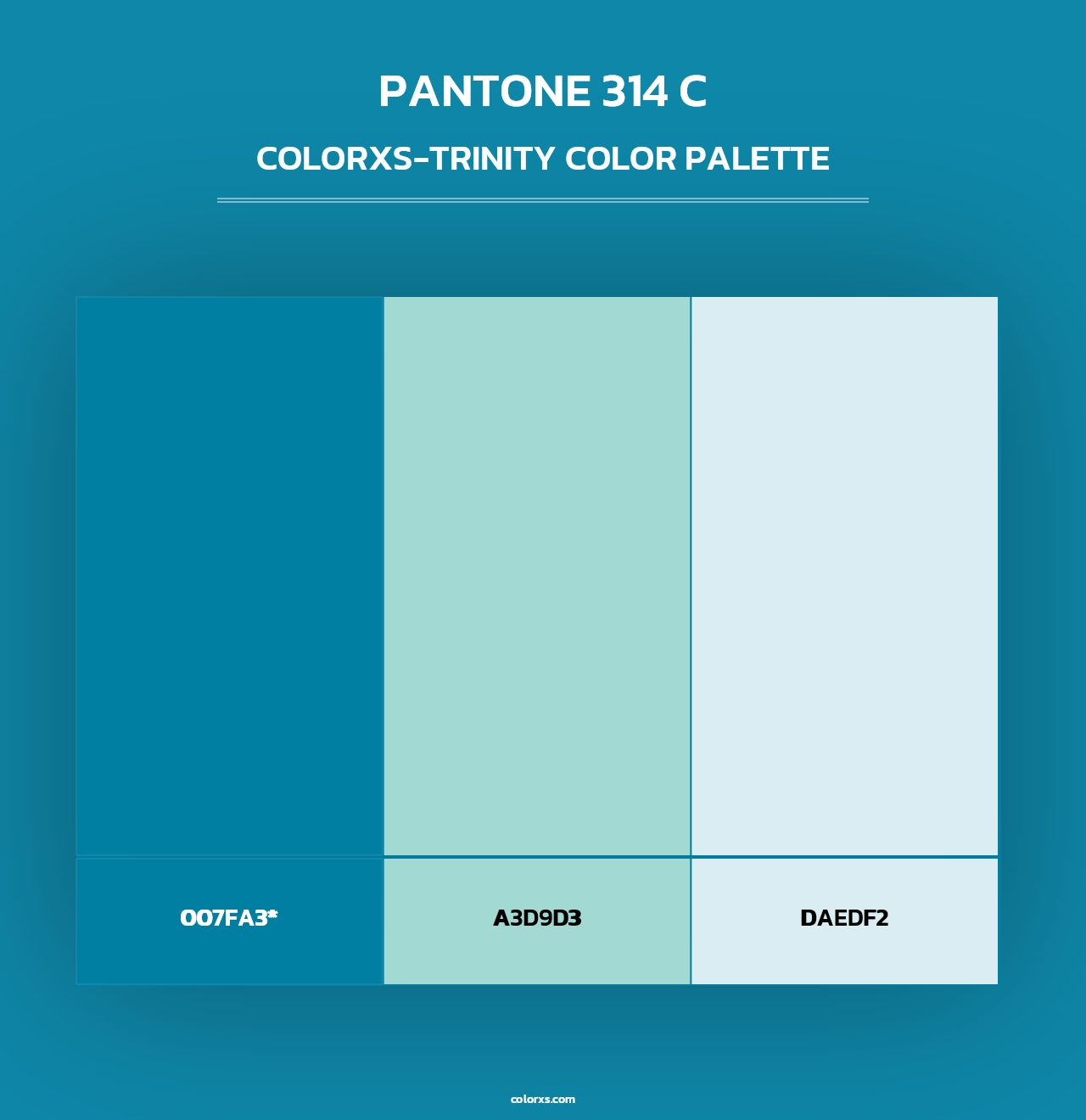 PANTONE 314 C - Colorxs Trinity Palette