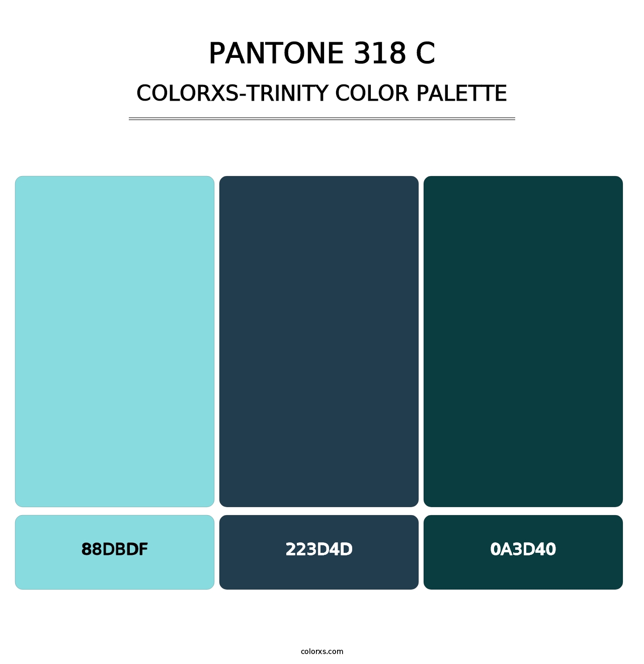 PANTONE 318 C - Colorxs Trinity Palette