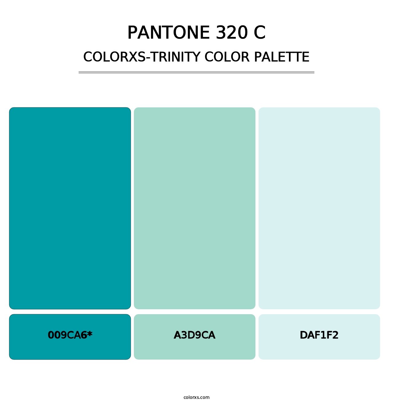 PANTONE 320 C - Colorxs Trinity Palette