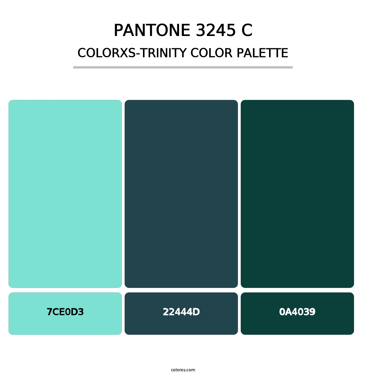 PANTONE 3245 C - Colorxs Trinity Palette