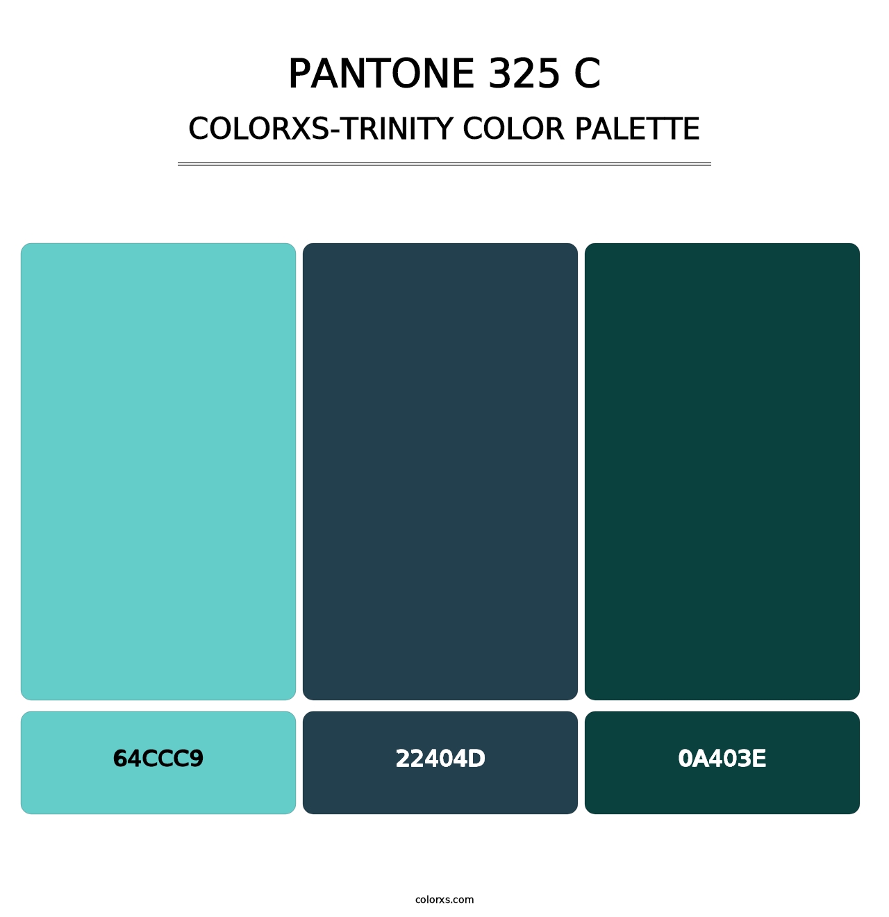 PANTONE 325 C - Colorxs Trinity Palette