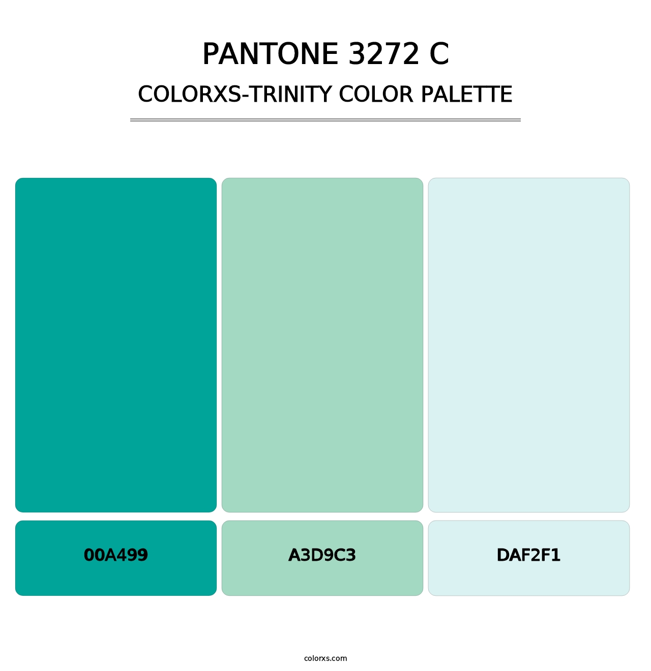 PANTONE 3272 C - Colorxs Trinity Palette