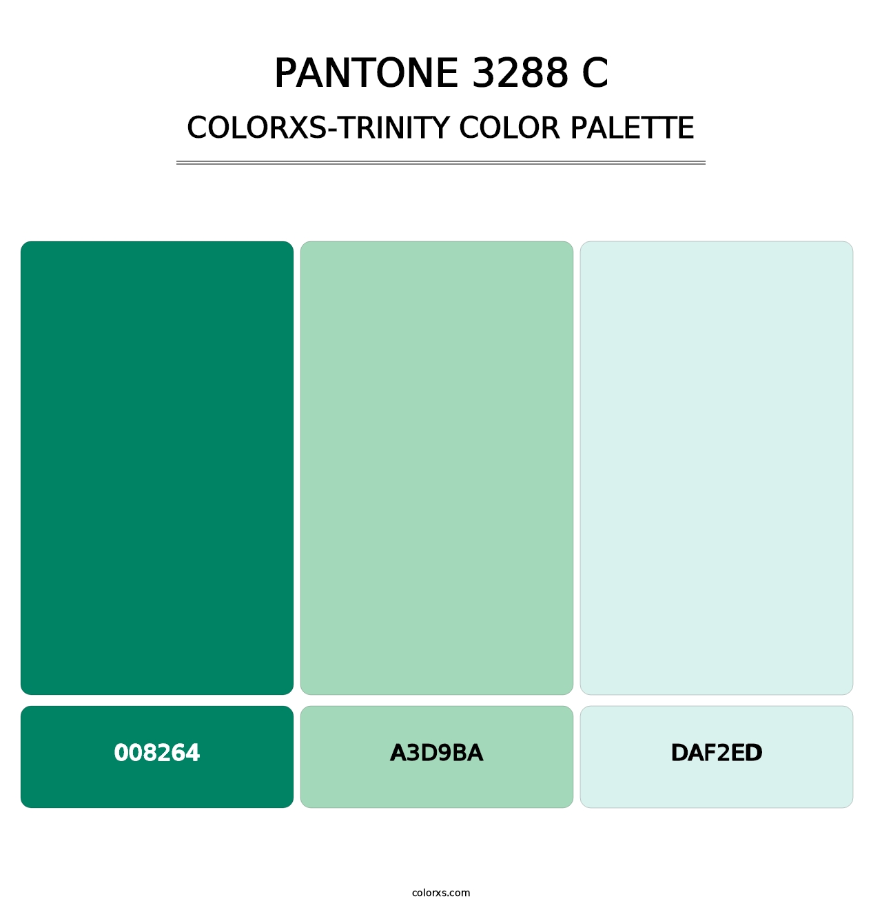 PANTONE 3288 C - Colorxs Trinity Palette