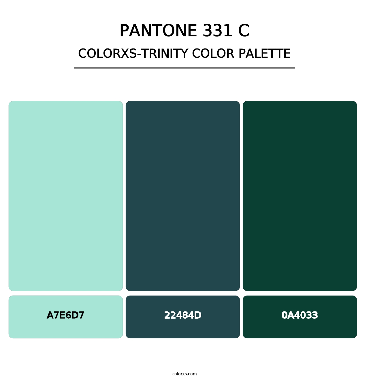PANTONE 331 C - Colorxs Trinity Palette