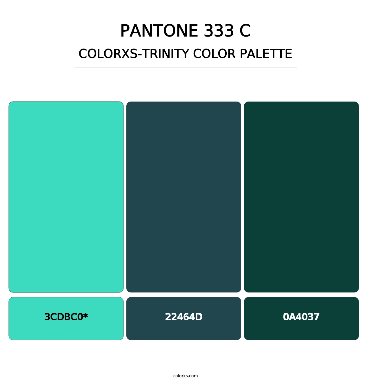 PANTONE 333 C - Colorxs Trinity Palette