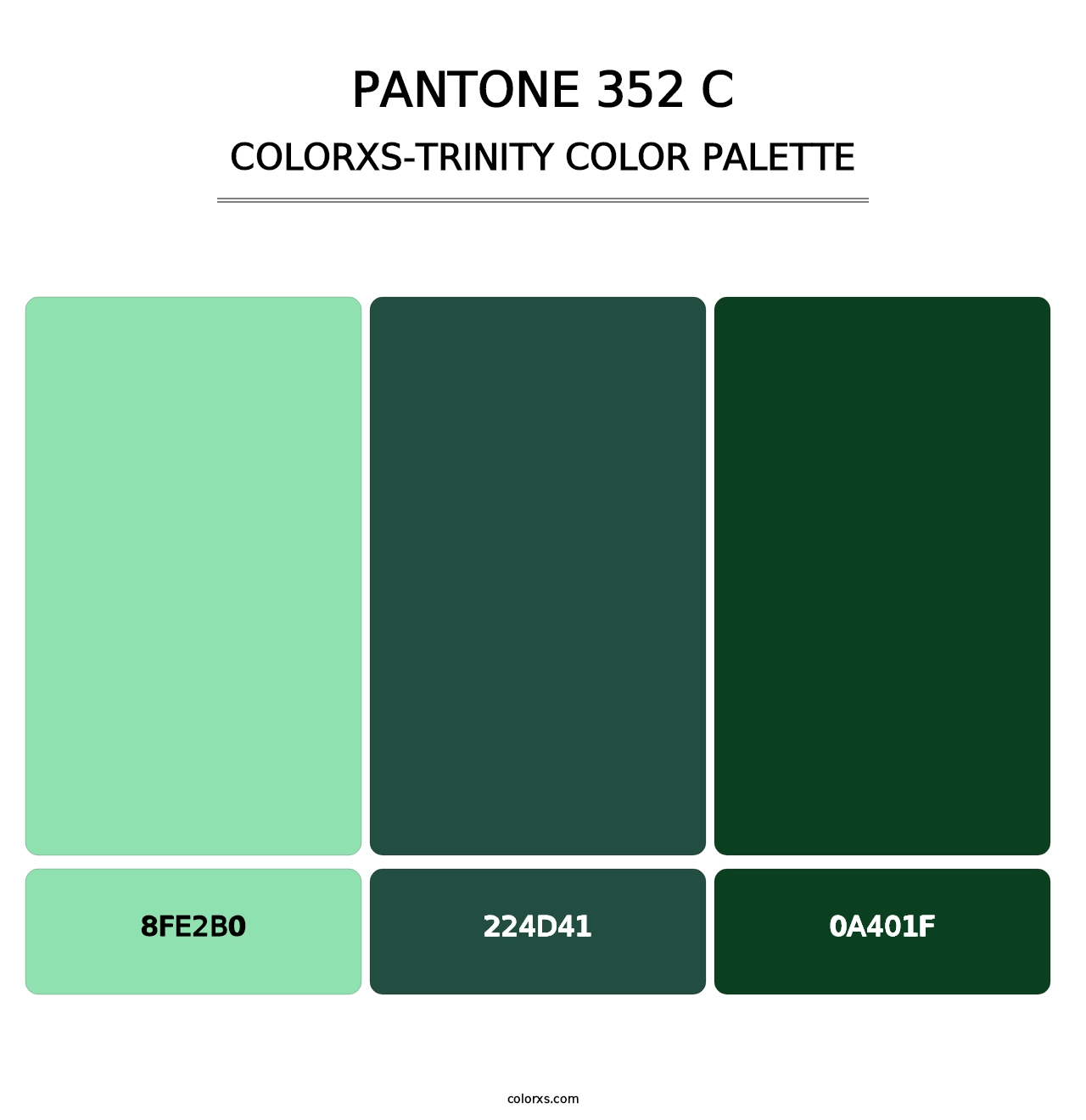 PANTONE 352 C - Colorxs Trinity Palette