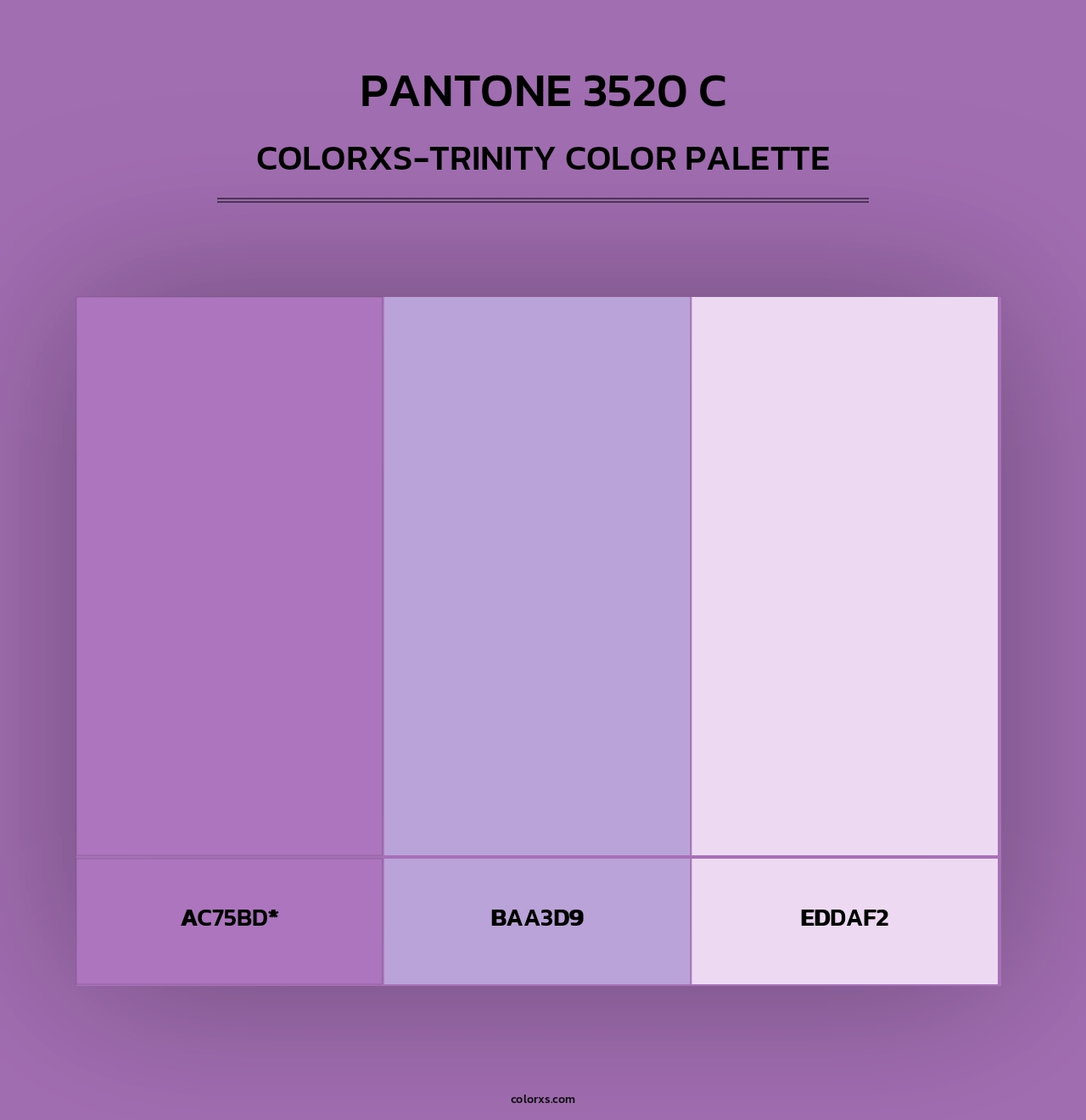 PANTONE 3520 C - Colorxs Trinity Palette