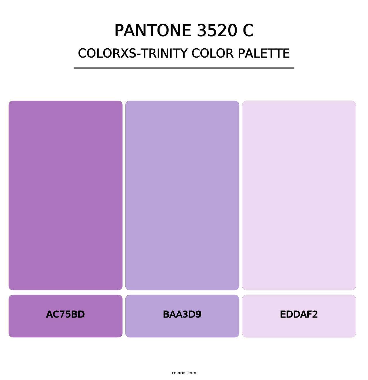 PANTONE 3520 C - Colorxs Trinity Palette