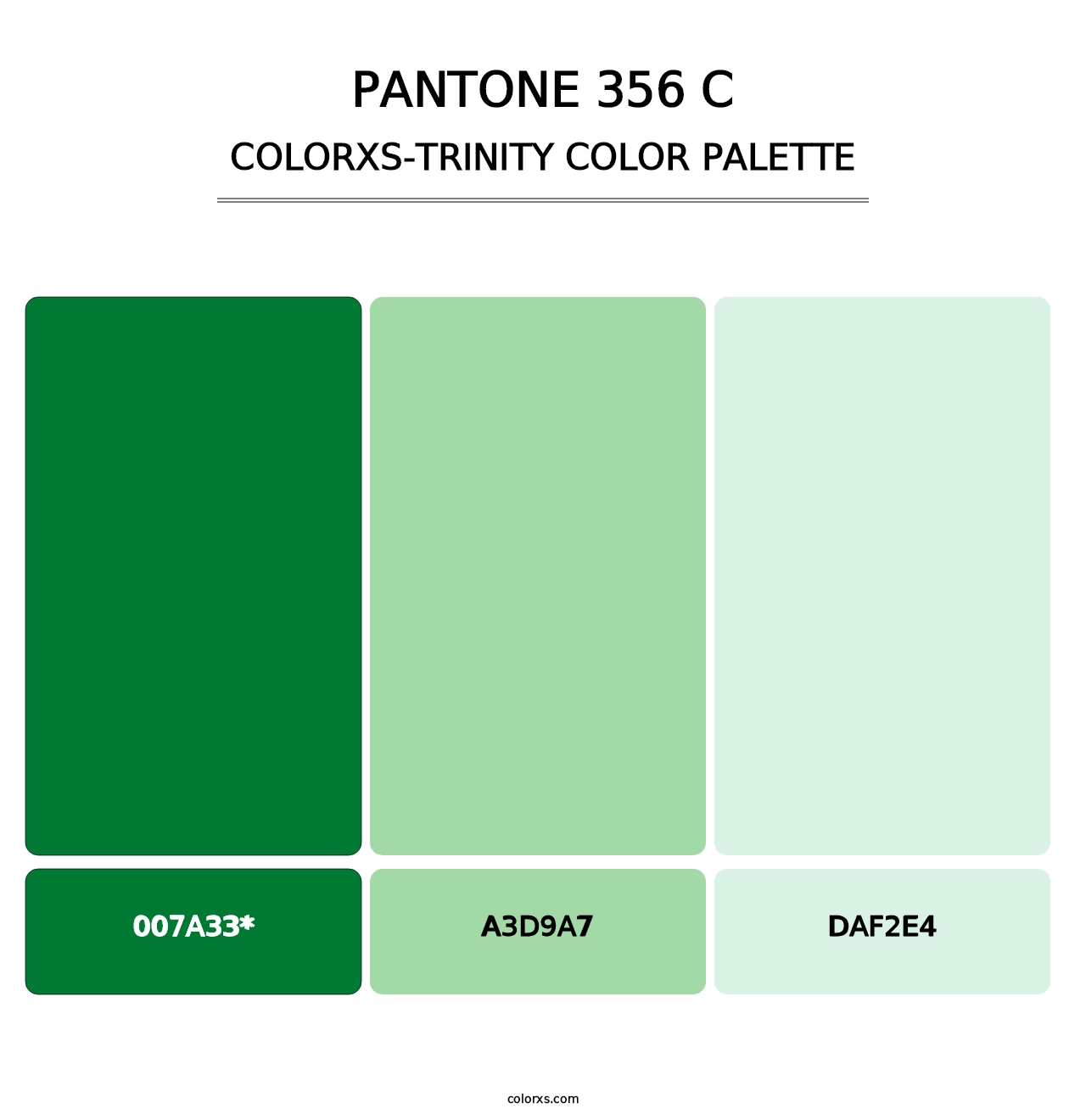 PANTONE 356 C - Colorxs Trinity Palette