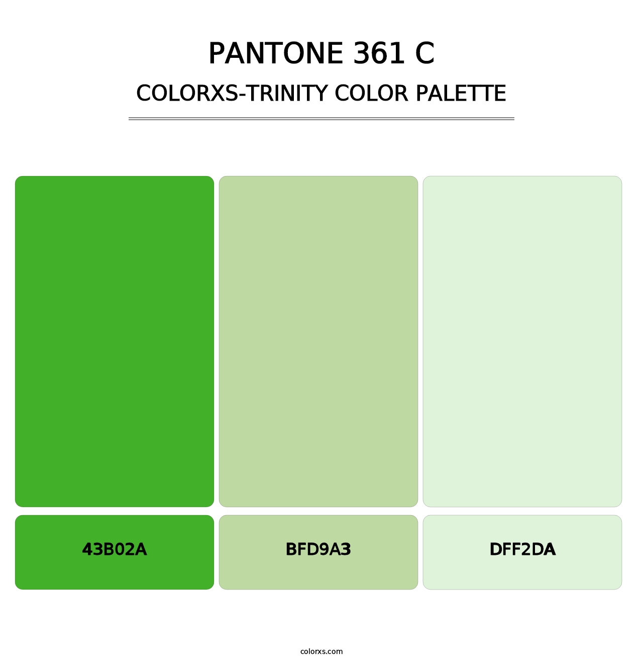 PANTONE 361 C - Colorxs Trinity Palette