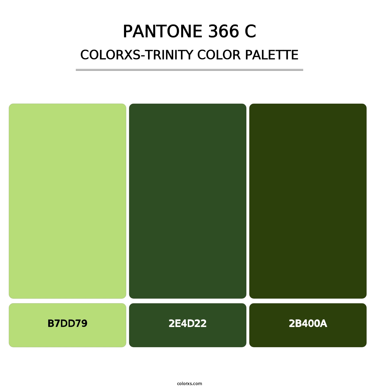 PANTONE 366 C - Colorxs Trinity Palette