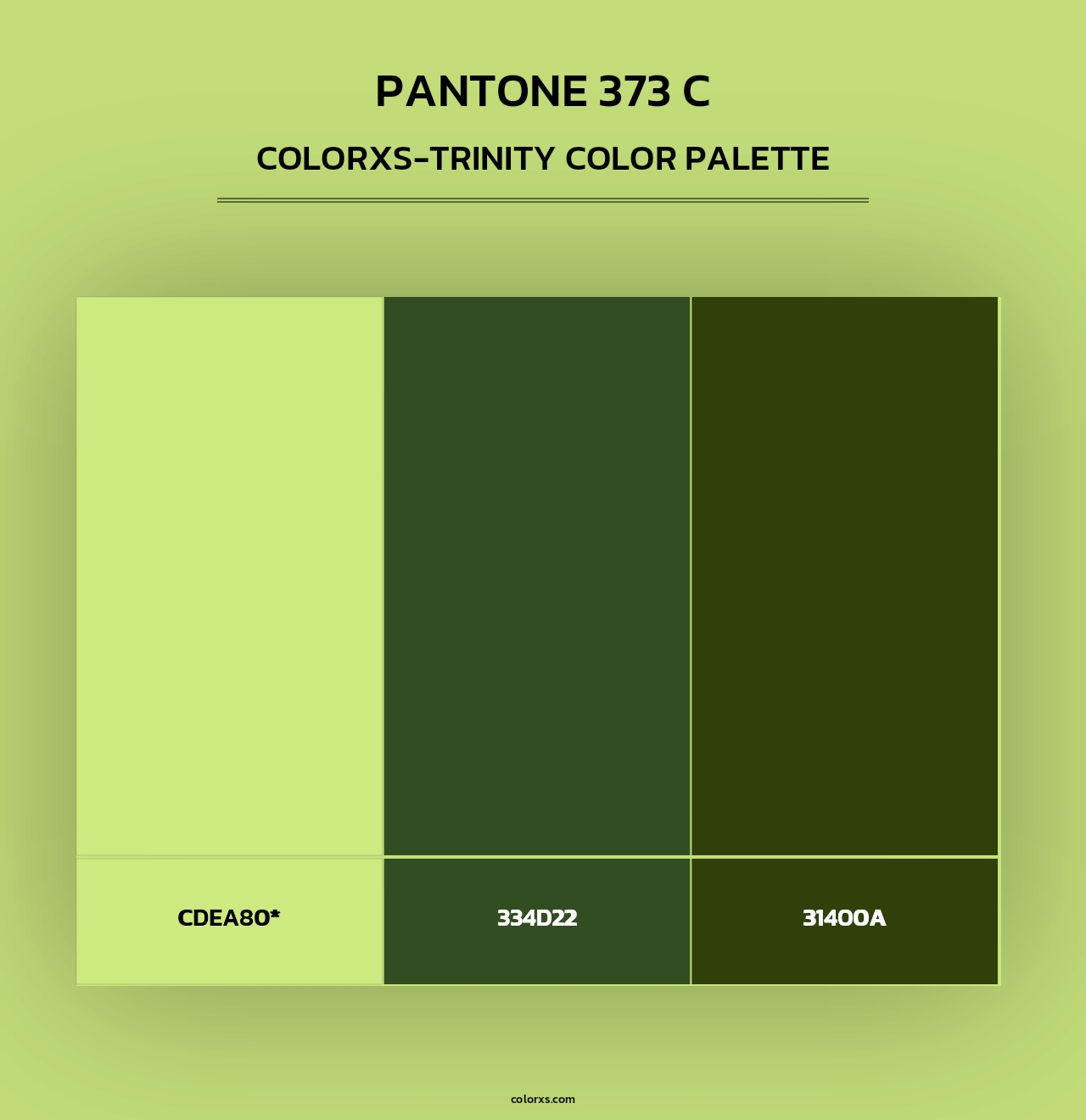 PANTONE 373 C - Colorxs Trinity Palette