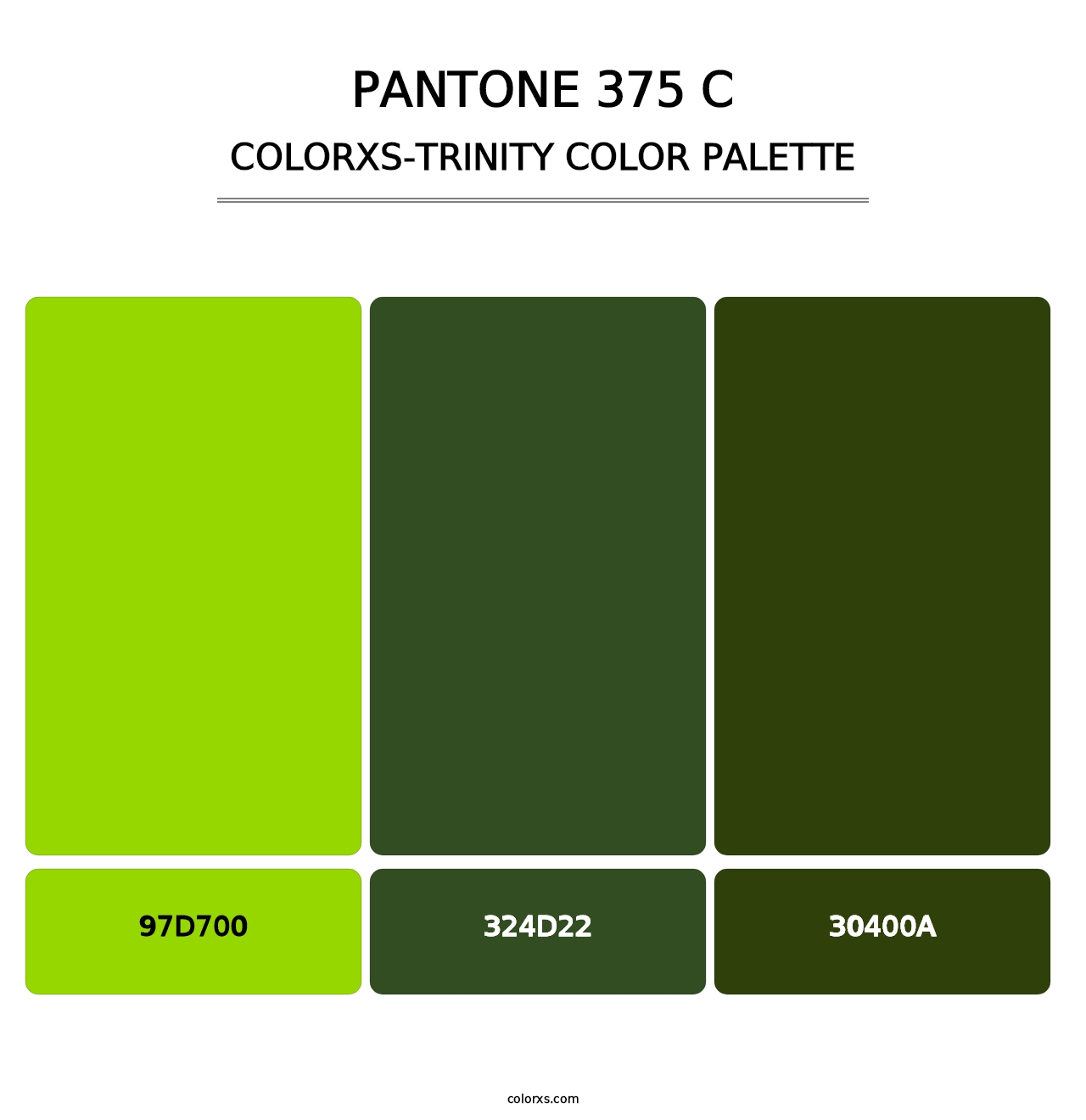PANTONE 375 C - Colorxs Trinity Palette