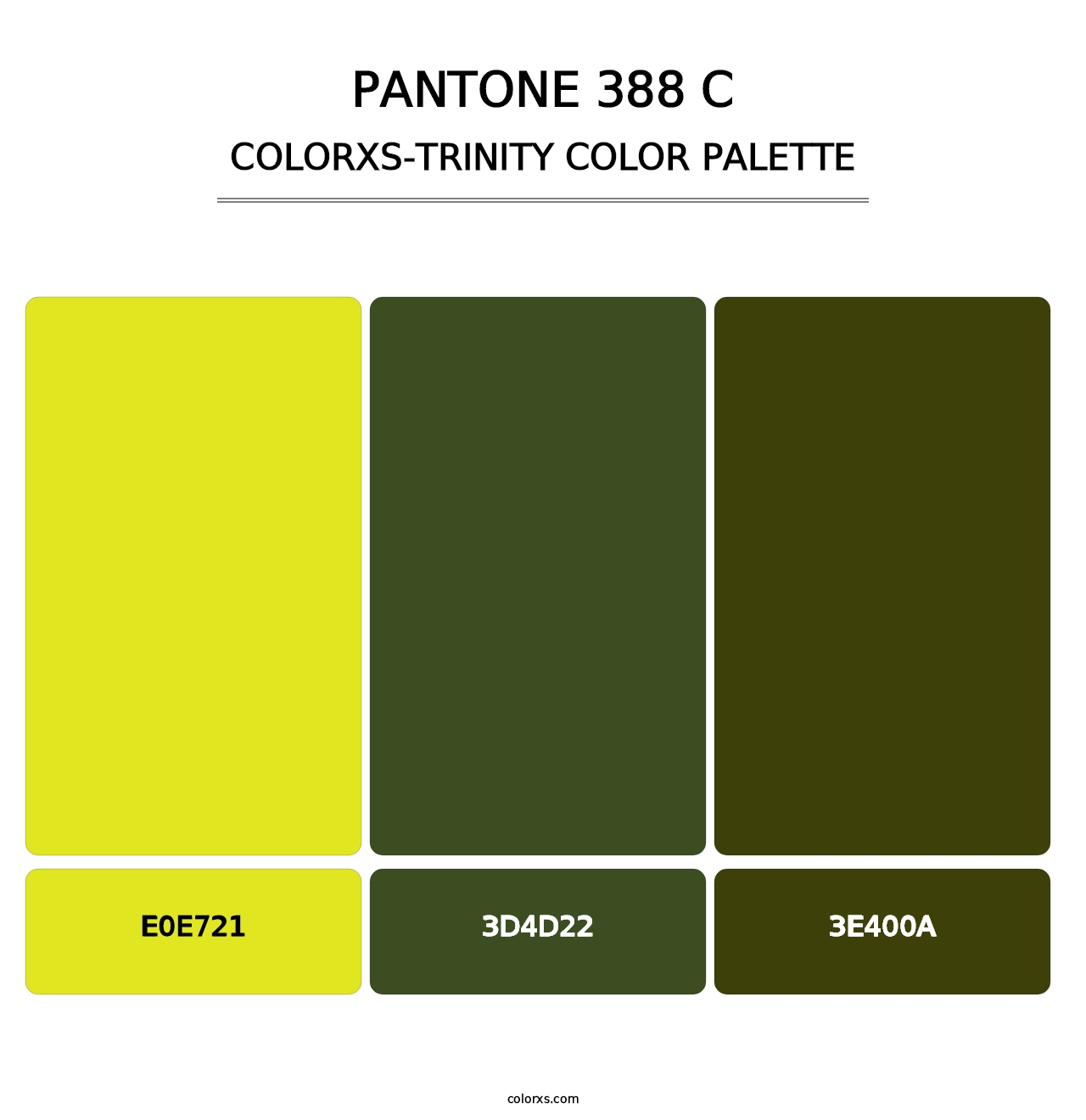 PANTONE 388 C - Colorxs Trinity Palette