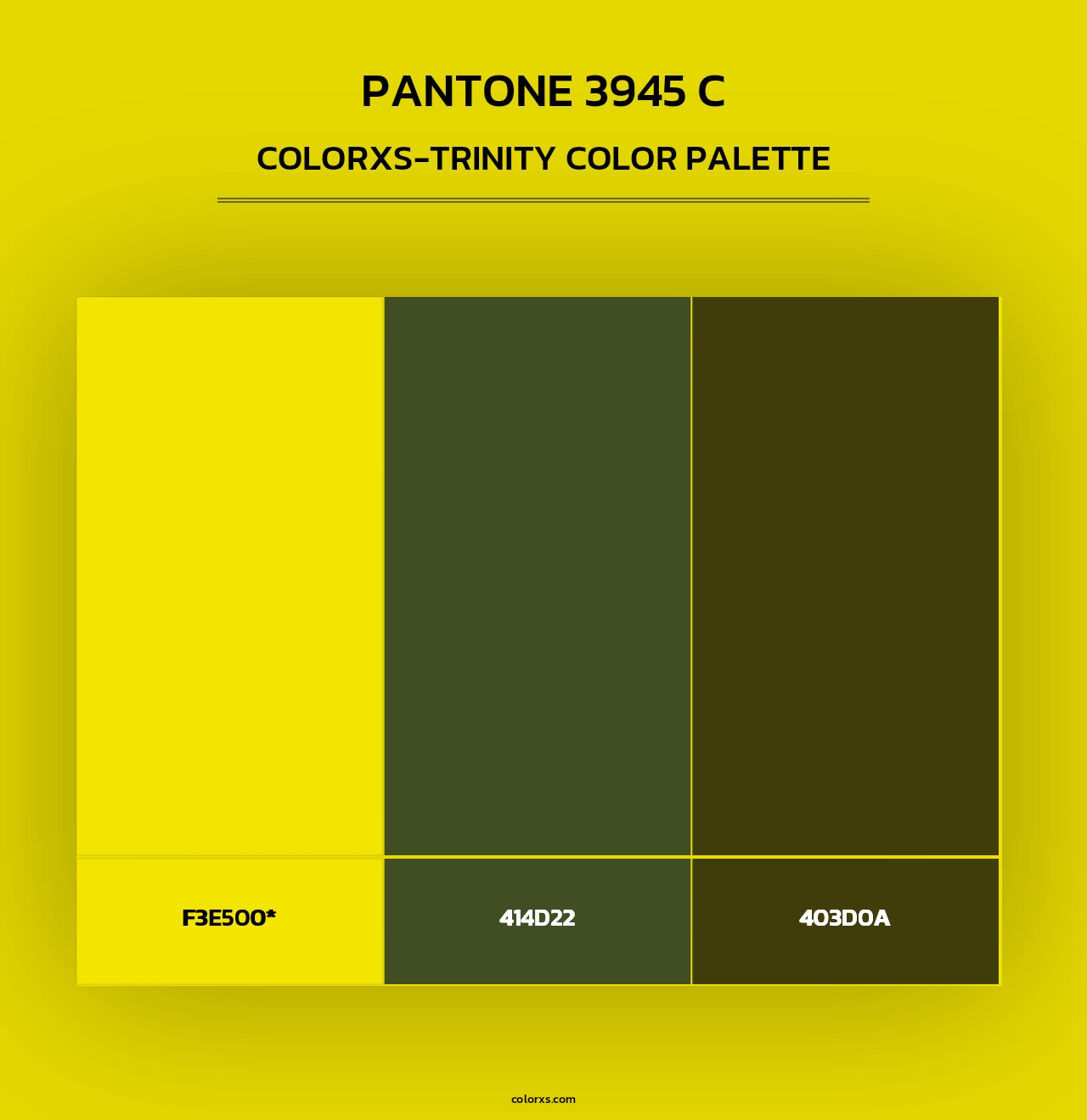 PANTONE 3945 C - Colorxs Trinity Palette