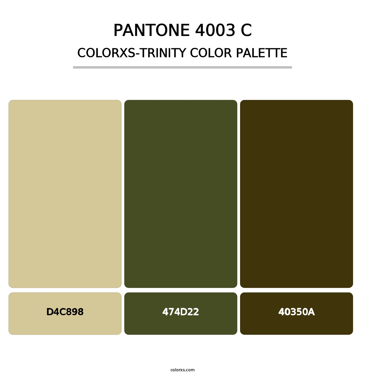PANTONE 4003 C - Colorxs Trinity Palette