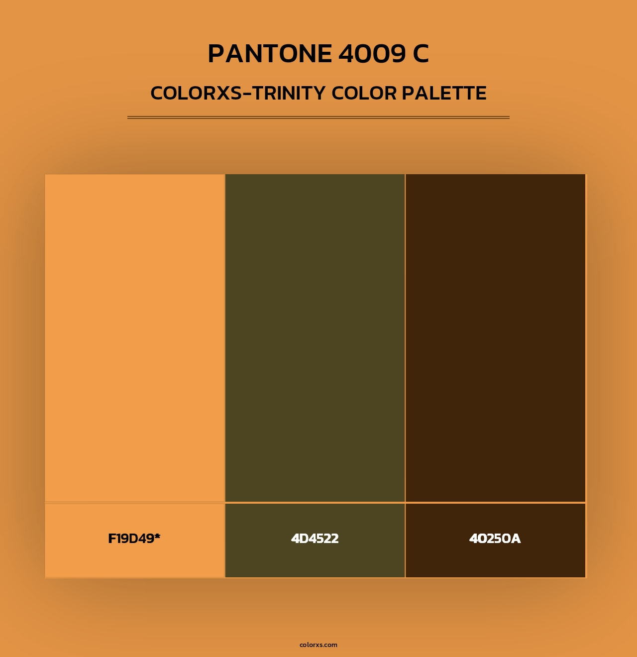 PANTONE 4009 C - Colorxs Trinity Palette