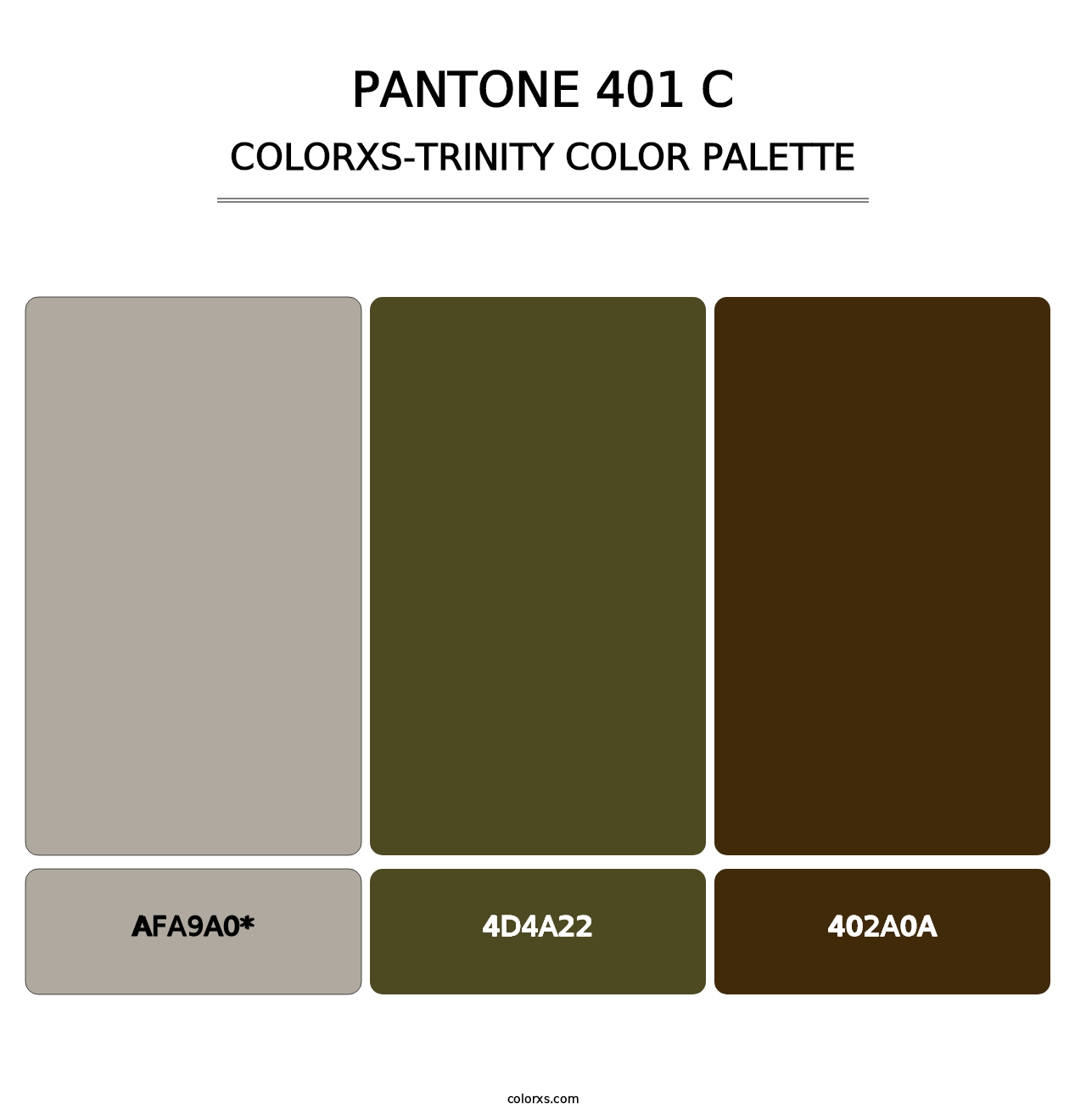 PANTONE 401 C - Colorxs Trinity Palette