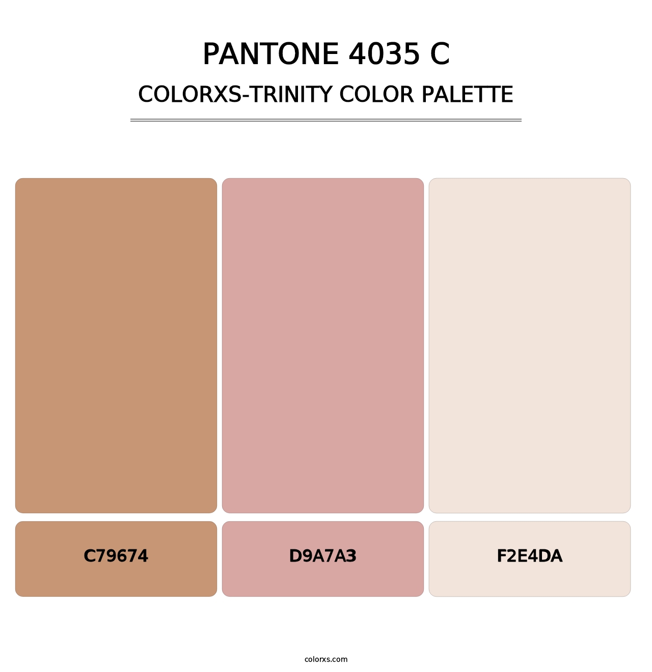 PANTONE 4035 C - Colorxs Trinity Palette