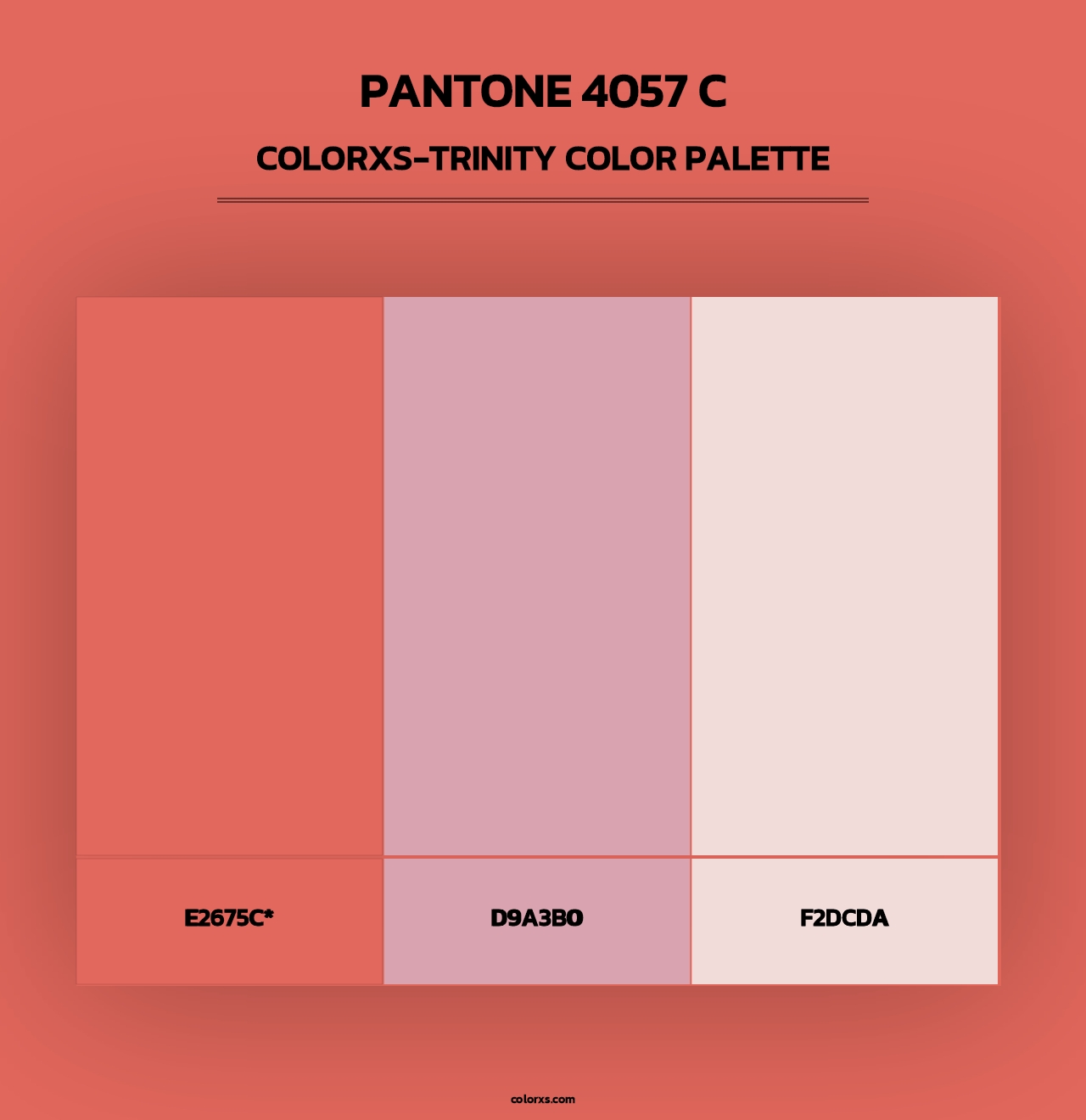 PANTONE 4057 C - Colorxs Trinity Palette