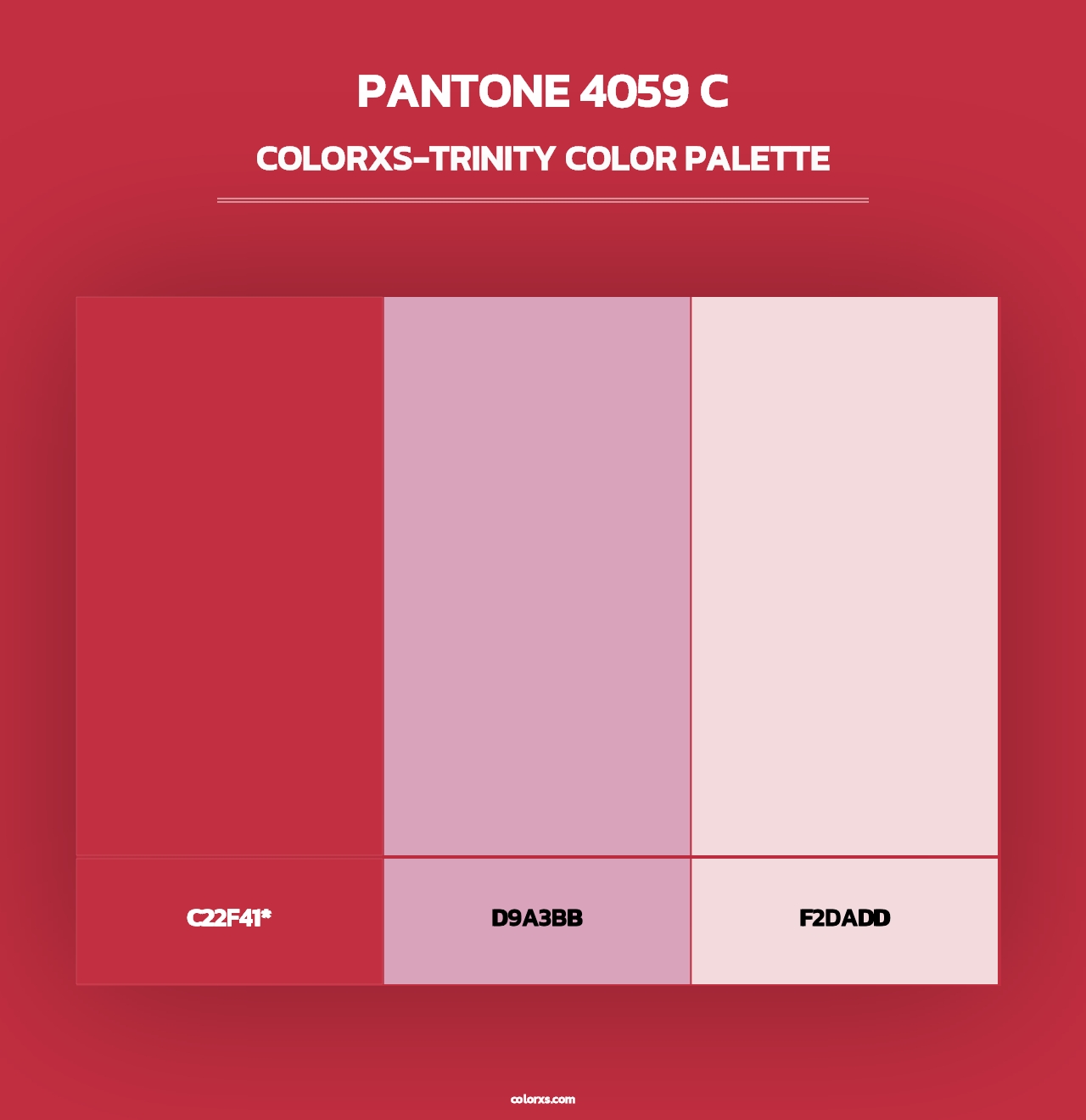 PANTONE 4059 C - Colorxs Trinity Palette