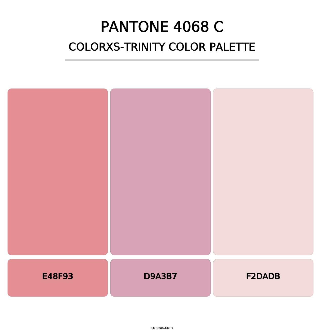 PANTONE 4068 C - Colorxs Trinity Palette