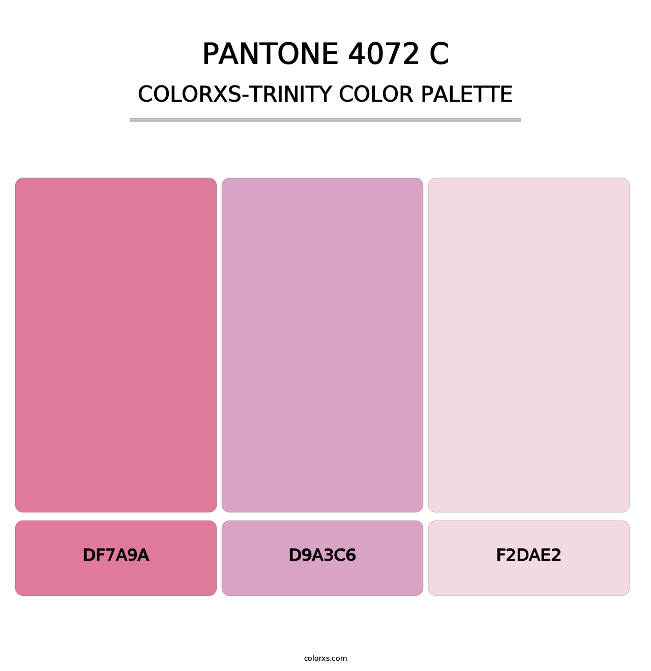PANTONE 4072 C - Colorxs Trinity Palette