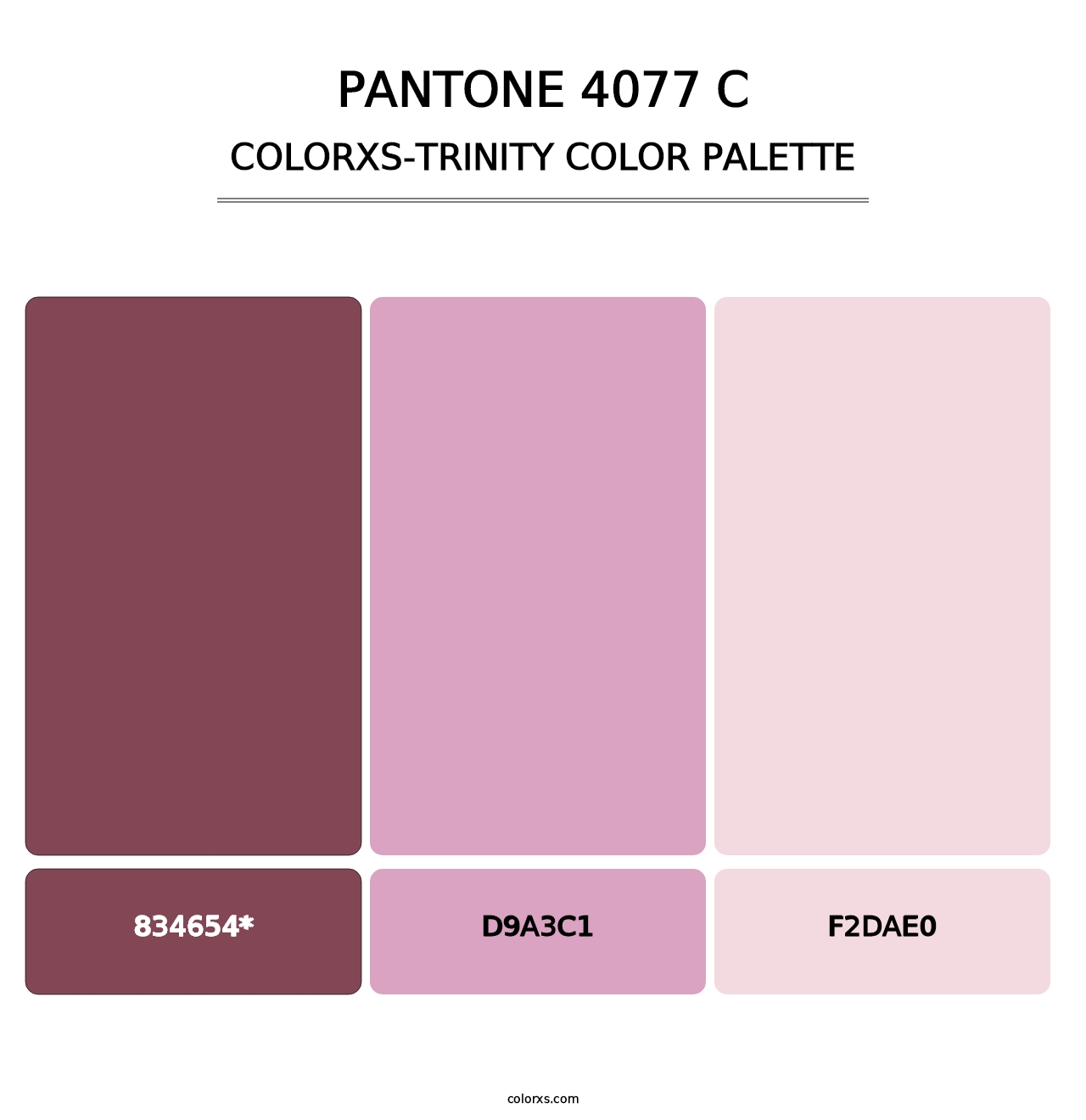 PANTONE 4077 C - Colorxs Trinity Palette