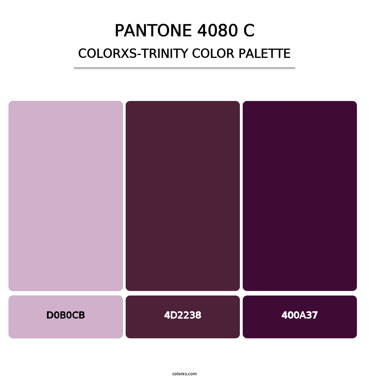 PANTONE 4080 C - Colorxs Trinity Palette