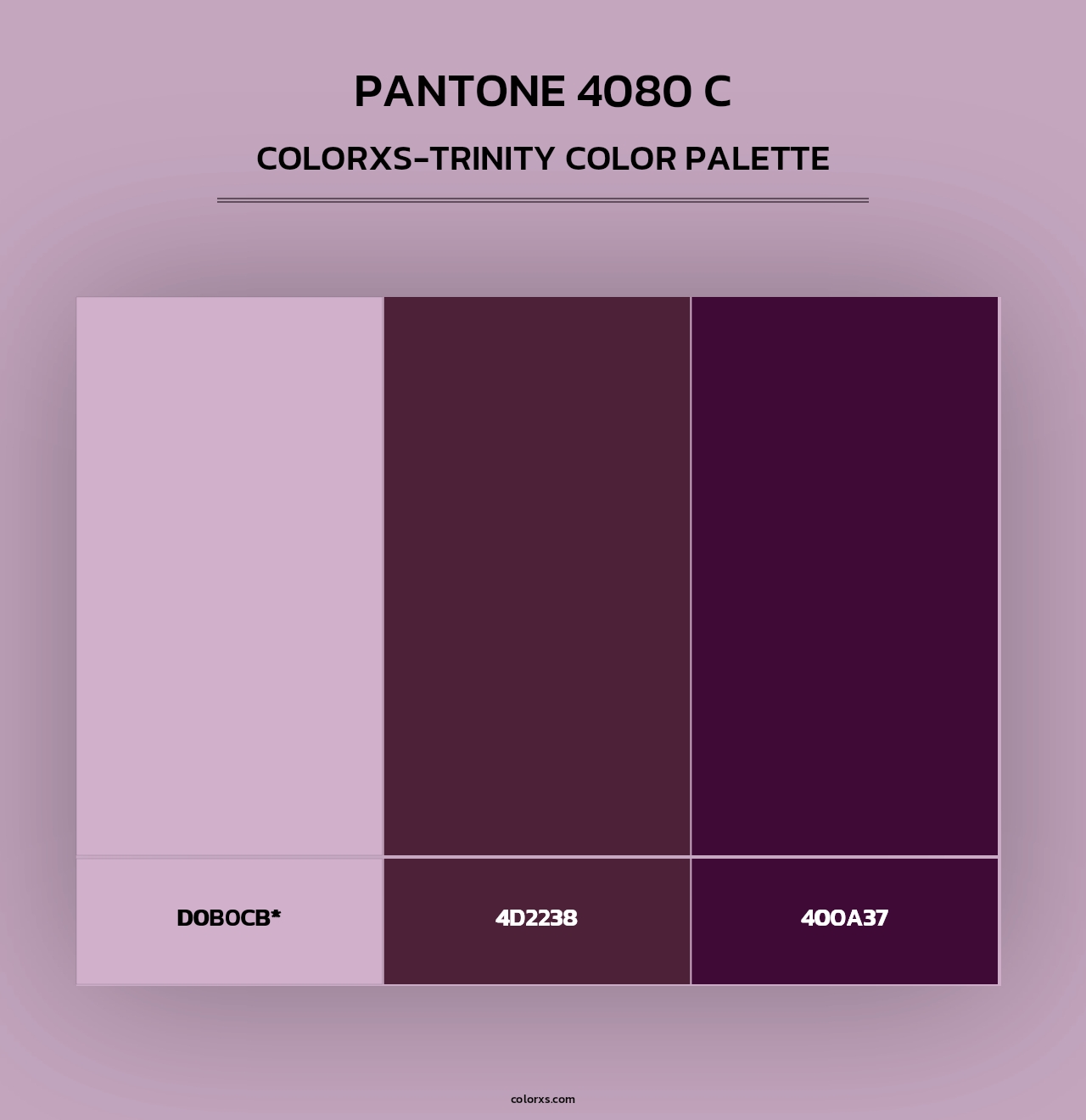 PANTONE 4080 C - Colorxs Trinity Palette