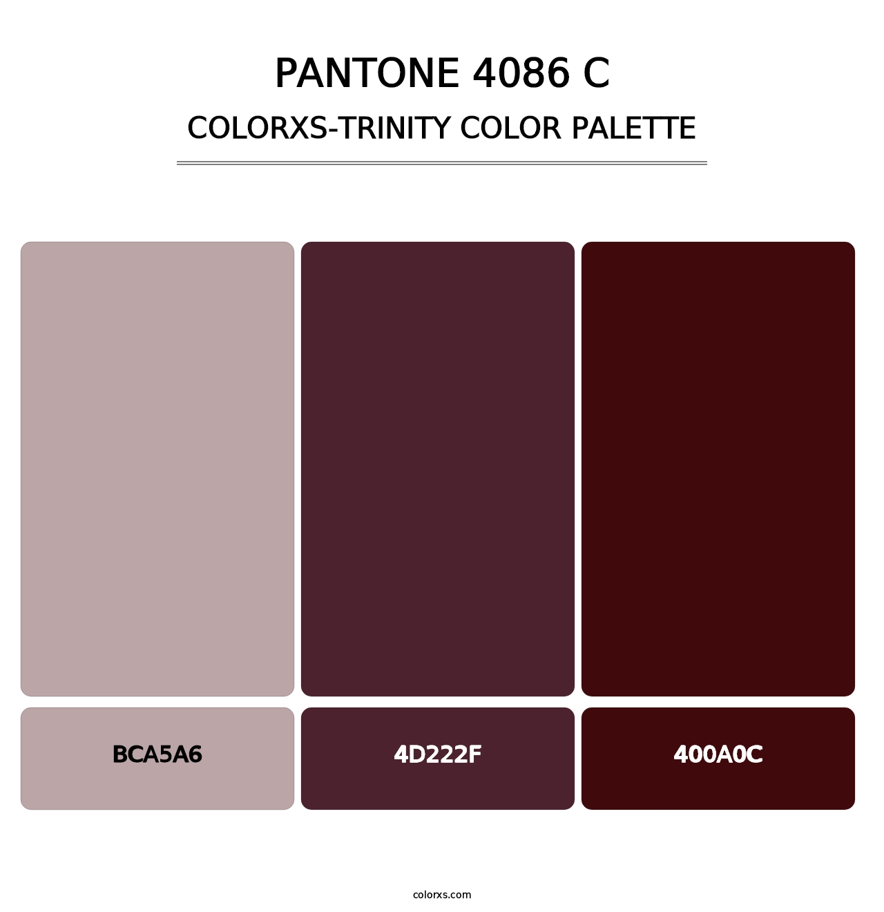 PANTONE 4086 C - Colorxs Trinity Palette